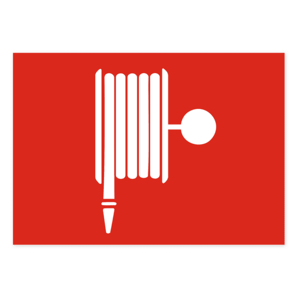 Brandslang (brandpost)-skylten har storleken 297x210mm och tillverkas i materialet Aluminium 0.7mm. Denna standardskylt kan anpassas så att du kan skapa din egen version av skylten.